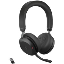Diadema Jabra Evolve2 75 Link390 Duo MS Teams Stereo Bluetooth USB-C Con Microfono Negro