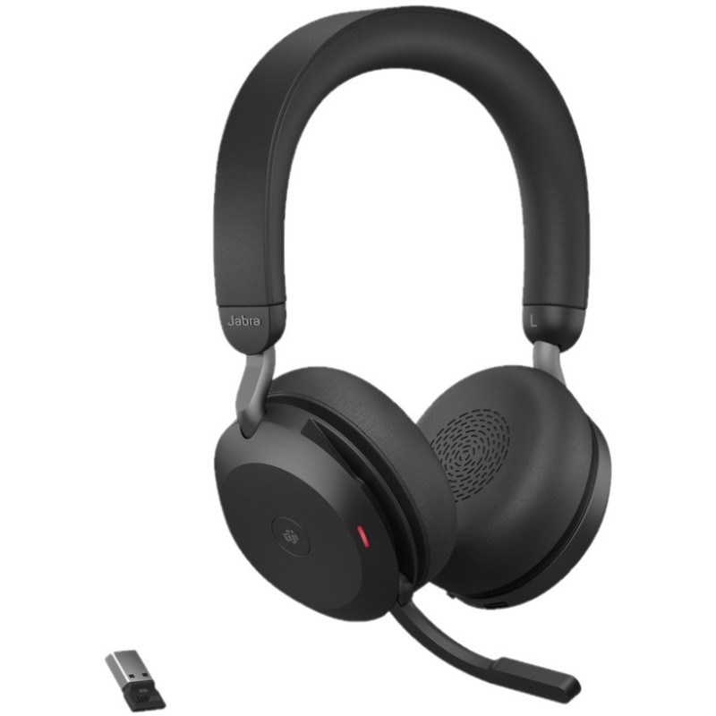 Diadema Jabra Evolve2 75 Link390 Duo MS Teams Stereo Bluetooth USB-C Con Microfono Negro