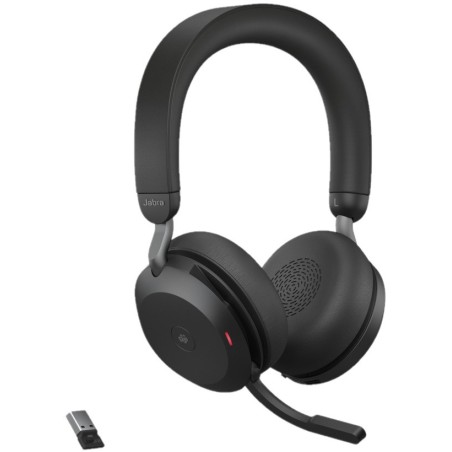 Diadema Jabra Evolve2 75 Link390 Duo MS Teams Stereo Bluetooth USB-C Con Microfono Negro