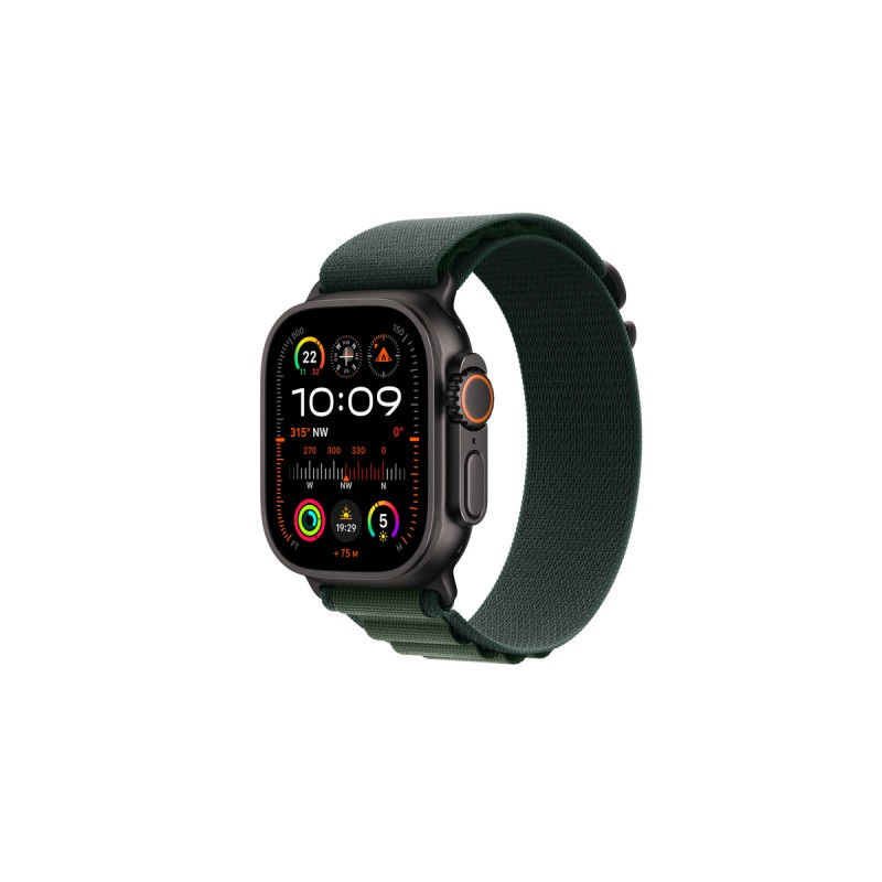 Apple Watch Ultra2 GPS + Cellular 49mm Caja Titanio Negro Correa Alpine Verde Oscuro Talla Mediano