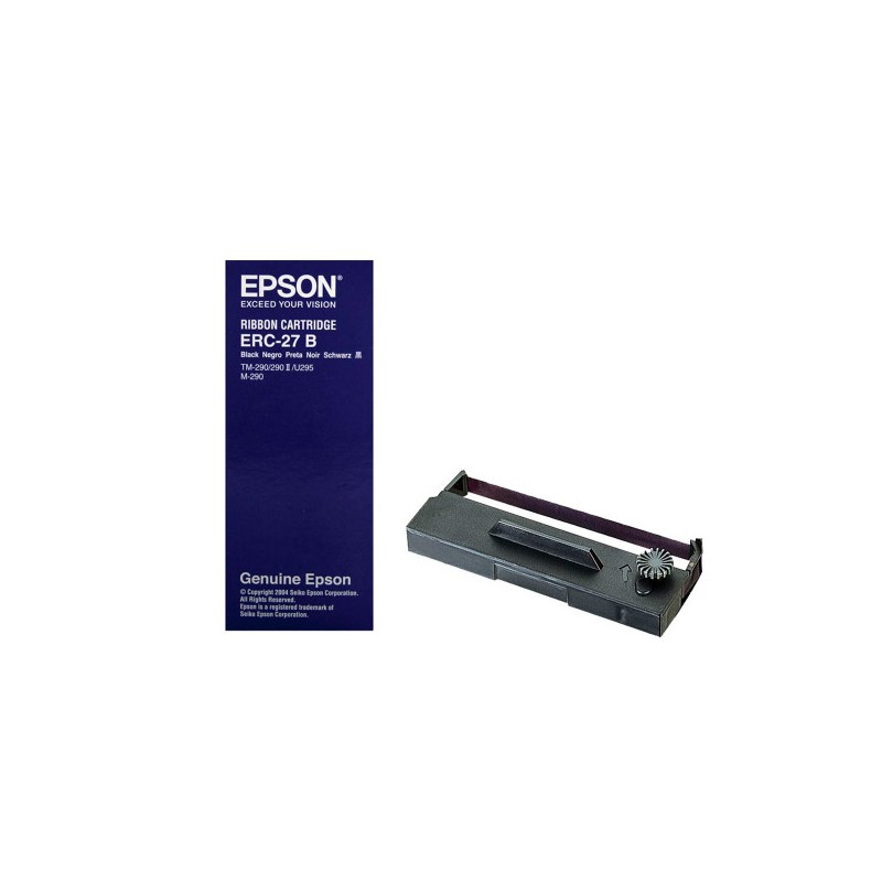 Cinta Epson ERC-27B Negra Para TM-U290II TM-U295 M-290 Original