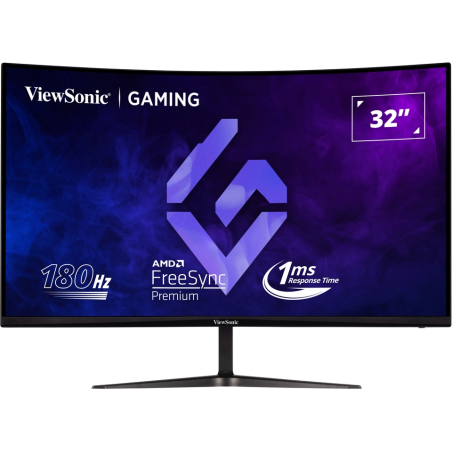 Monitor ViewSonic 32" Pulgadas Curvo LED VX3218C HDMI DisplayPort
