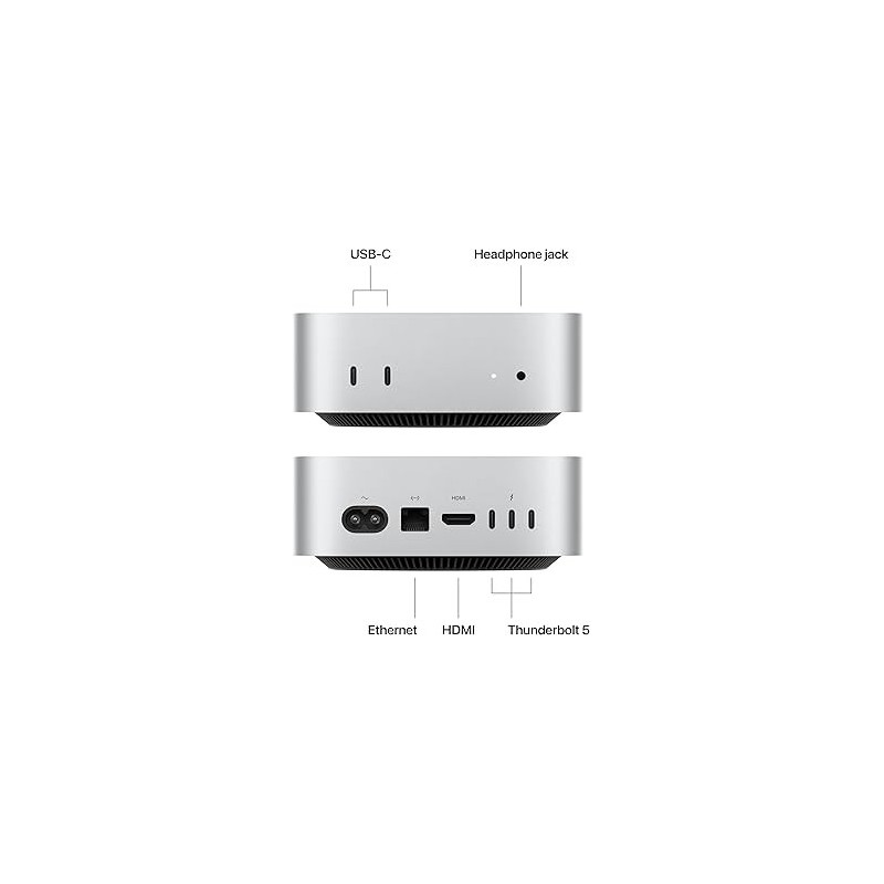 CPU Apple Mac Mini M2 Pro 16GB 512GB SSD Plata MacOs WiFi Ethernet
