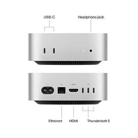 CPU Apple Mac Mini M2 Pro 16GB 512GB SSD Plata MacOs WiFi Ethernet