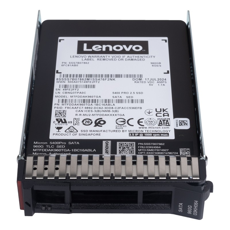 Disco De Estado Solido 960GB Lenovo 2.5" Sata