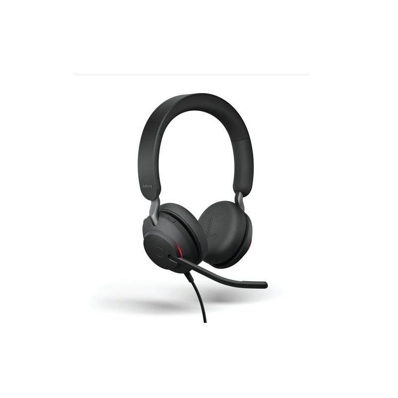 Diadema Auricular Jabra Evolve2 40 SE MS Stereo USB-C USB-A Negra Con Microfono
