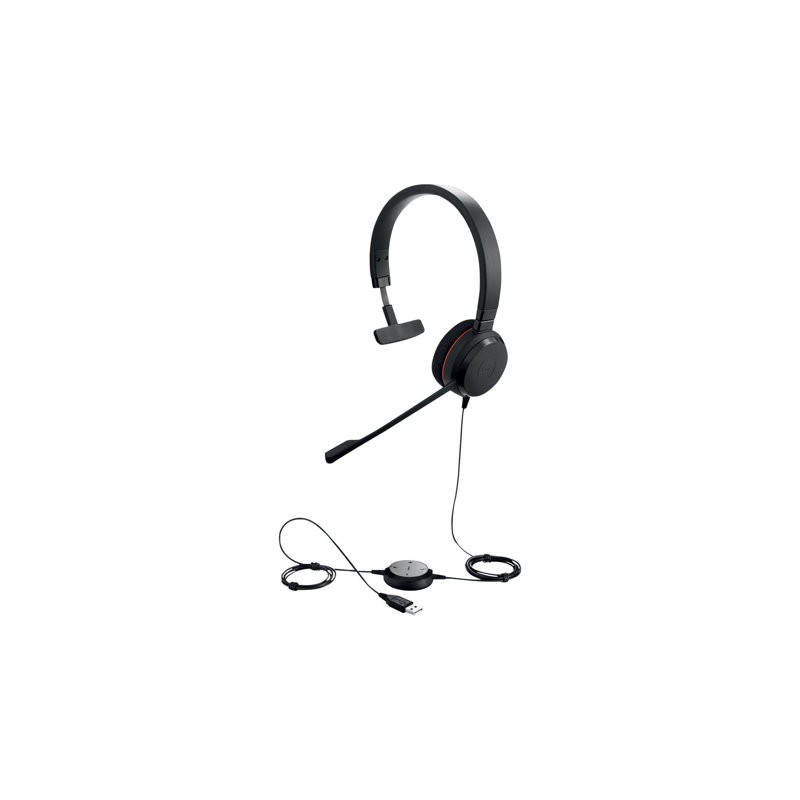 Diadema Jabra Evolve 20 MS Mono USB C/A Adapter Con Microfono