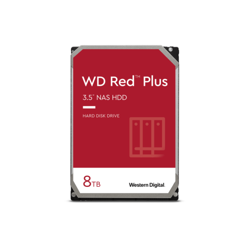 Disco Duro 8TB Western Digital Red Plus 3.5" Sata Interno Para NAS