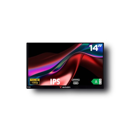 Monitor Verbatim 14" Portatil Tactil FullHD USB-C HDMI