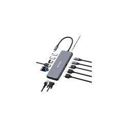 Hub Verbatim CMH-14 Multipuerto 14 Puertos USB-C Pro USB HDMI VGA RJ-45