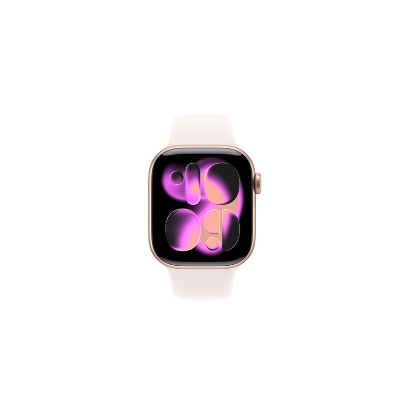 Apple Watch Serie 11 GPS 42mm Caja Aluminio Oro Rosa Correa Deportiva Rosa Rubor M/L