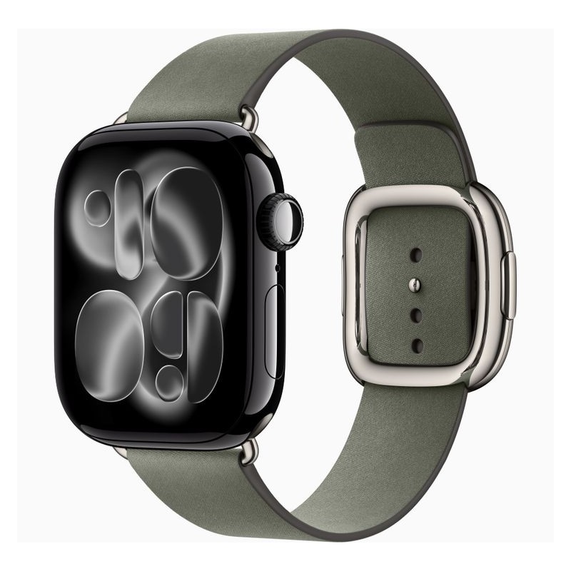 Apple Watch Serie 11 GPS 42mm Caja Aluminio Negro Azabache Correa Deportiva Negro M/L
