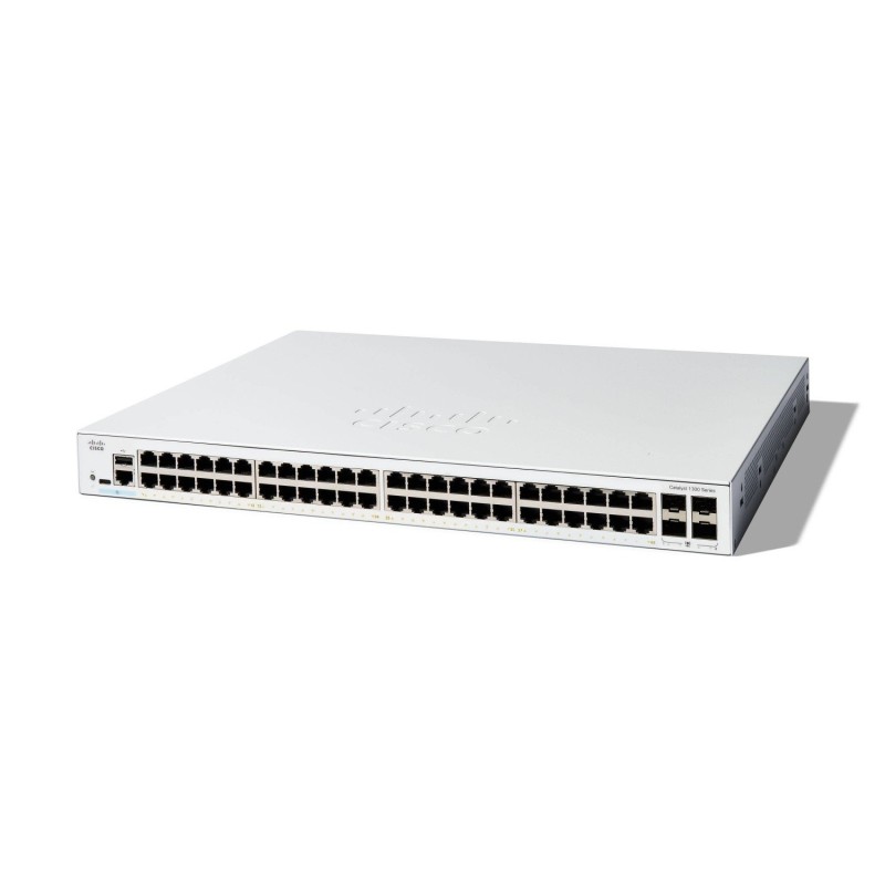 Switch Cisco Catalyst 1300 48 Puertos Gigabit 4SFP Administrable Capa 3