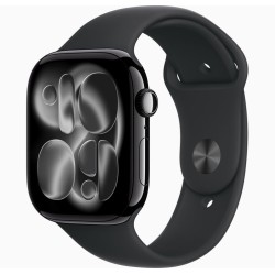 Apple Watch Serie 11 GPS 46mm Caja Aluminio Negro Azabache Correa Deportiva Negro M/L