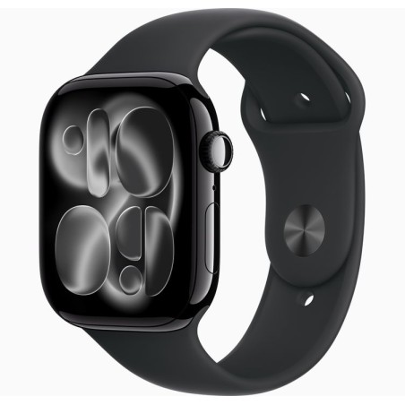 Apple Watch Serie 11 GPS 46mm Caja Aluminio Negro Azabache Correa Deportiva Negro M/L