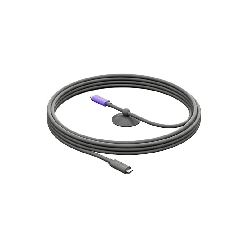 Cable Logitech MeetUp 2 y Rally Board 65 5Mts Conexion BYOD USB-C USB 3.1