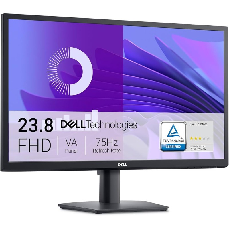 Monitor Dell 23.8" Pulgadas Serie E E2425H FHD VGA DisplayPort Altura Inclinable