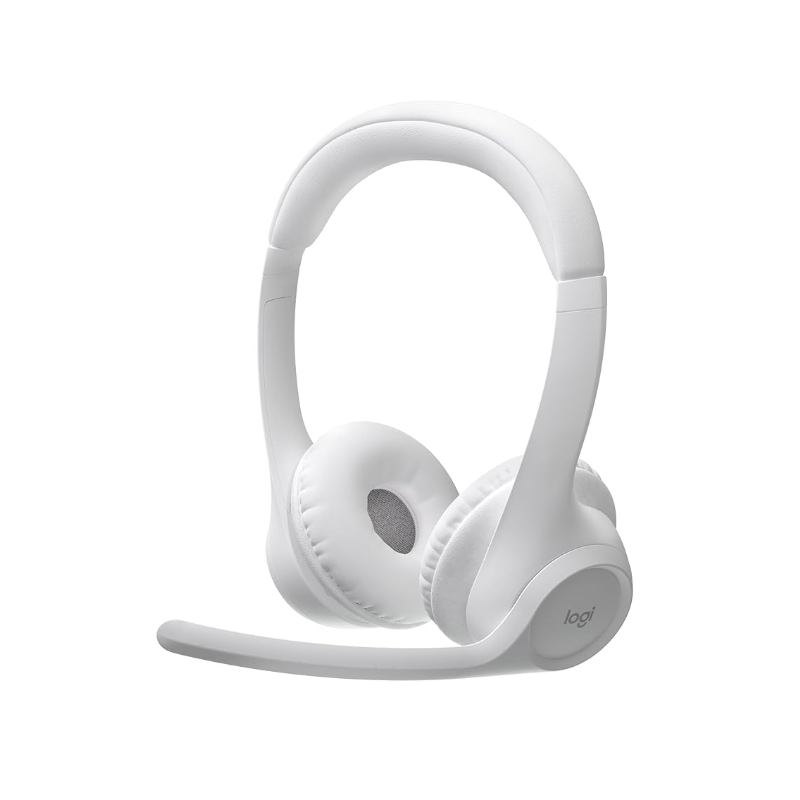Diadema Auriculares Logitech Zone 300 Inalambrica Binaural Estereo Microfono Blanco