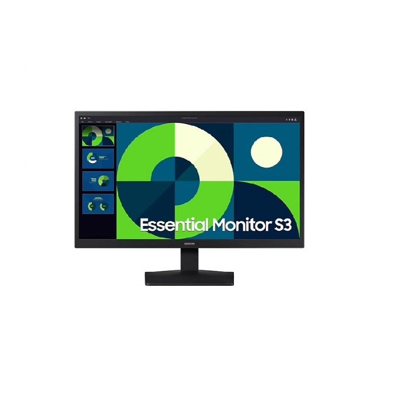 Monitor Samsung Essential S3 S31GF 22" Pulgadas Plano FHD HDMI D-Sub Negro