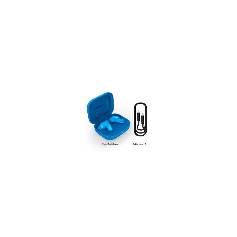 Motorola Moto Buds Bass Azul Blue Jewel