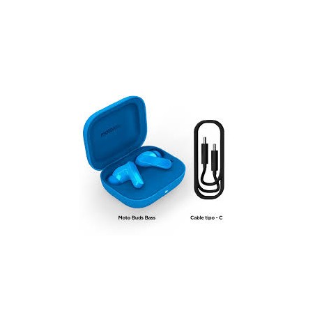 Motorola Moto Buds Bass Azul Blue Jewel