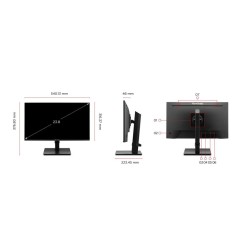 Monitor ViewSonic 24" Pulgadas IPS HDMI VGA Negro