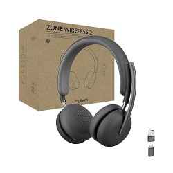 Diadema Auricular Logitech Zone Wireless 2 Bluetooth Teams Grafito Con Microfono