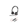 Diadema Auricular Poly Blackwire 3220 Binaural Stereo USB-C Negro Con Microfono