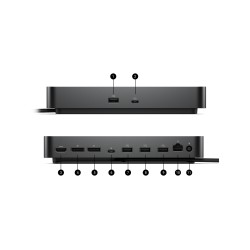 Docking Station Dell Pro Dock WD25 4USB-A 2USB-C 2DisplayPort 1HDMI 1RJ45