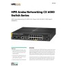 Switch HPE Aruba CX 6000 12 Puertos Gigabit PoE 2SFP Administrable Clase4 R8N89A