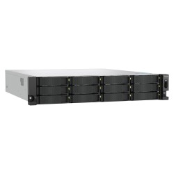 Servidor NAS SAN QNAP TS-H1277AXU 12 Bahias AMD Ryzen7 32GB Rack 2U No Inluye Discos