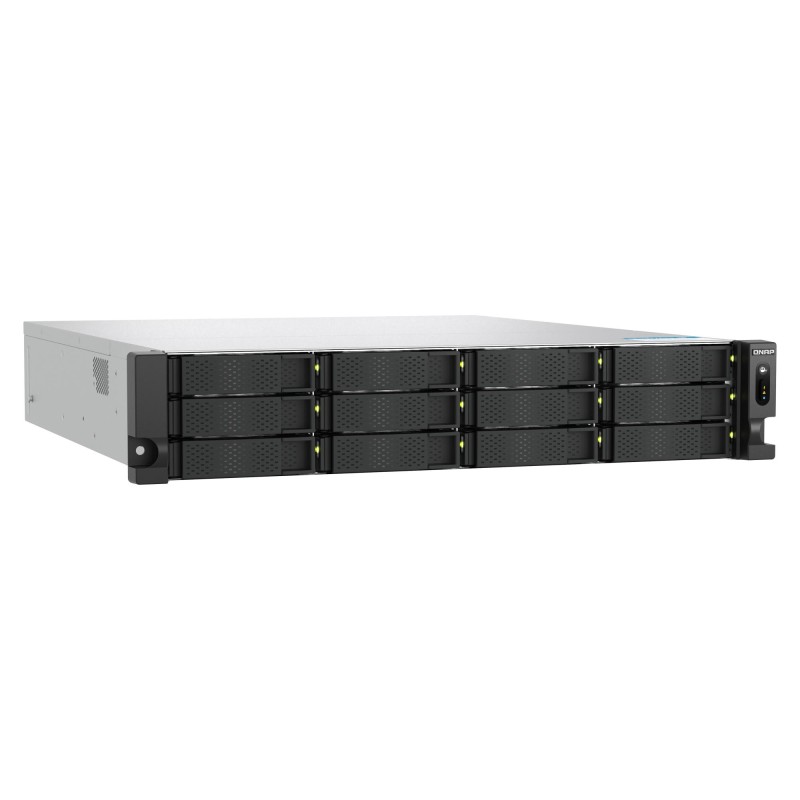 Servidor NAS SAN QNAP TS-H1277AXU 12 Bahias AMD Ryzen7 32GB Rack 2U No Inluye Discos