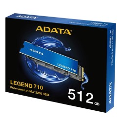 Disco De Estado Solido Adata Legend 710 512GB PCIe Gen3 x4 NVMe M.2 2280