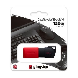Memoria USB 3.2 128GB Kingston DataTraveler Exodia M Gen 1 USB-A