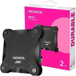 Disco De Estado Solido Externo 2TB Adata SD620 USB 3.2 Gen2 Antigolpes Negro