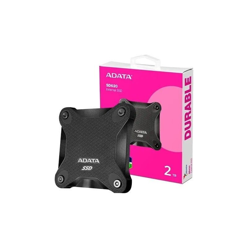 Disco De Estado Solido Externo 2TB Adata SD620 USB 3.2 Gen2 Antigolpes Negro