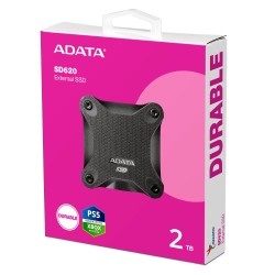 Disco De Estado Solido Externo 2TB Adata SD620 USB 3.2 Gen2 Antigolpes Negro