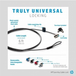Kit De Seguridad HP Business PC Security Lock v3 Cable Antirrobo Kensington