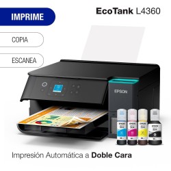 Impresora Epson L4360 Multifuncional Color WiFi Duplex Negro Ecotank