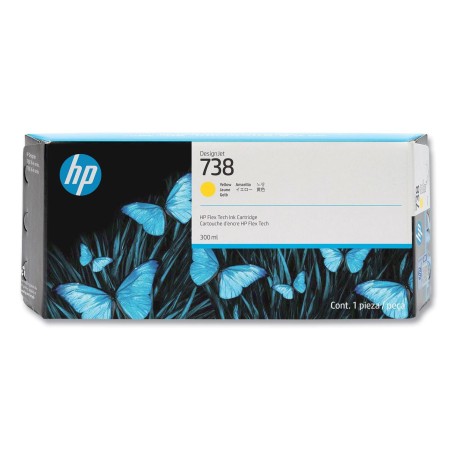 Cartucho De Tinta HP 738 Amarillo 300ml 676M8A Original