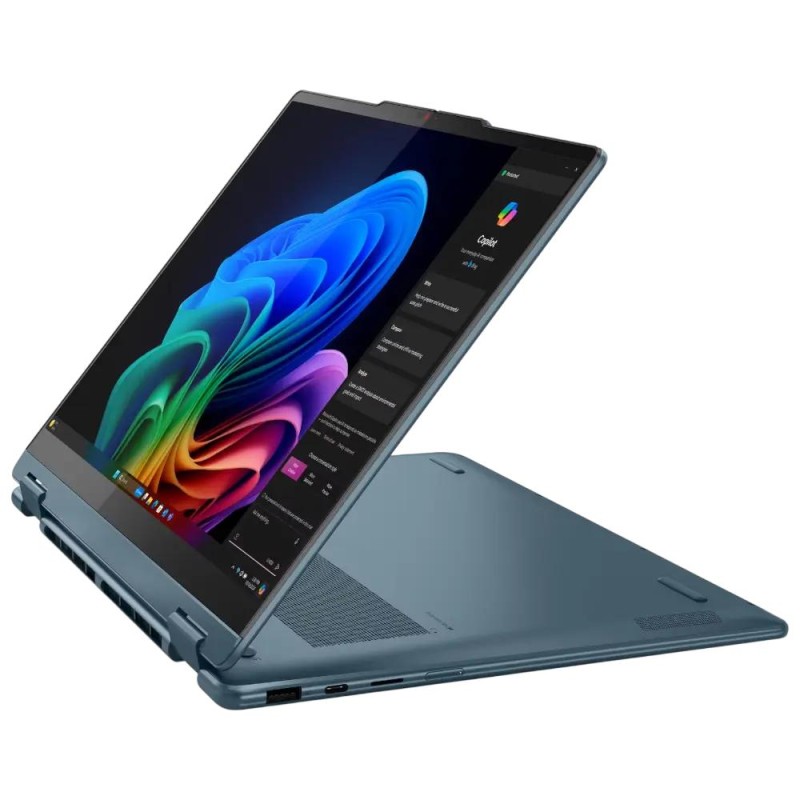Portatil Lenovo Yoga 7 2-en-1 14AKP10 AMD Ryzen5 AI 340 16GB 512GB SSD 14" Tactil W11H Lapiz Tidal Teal