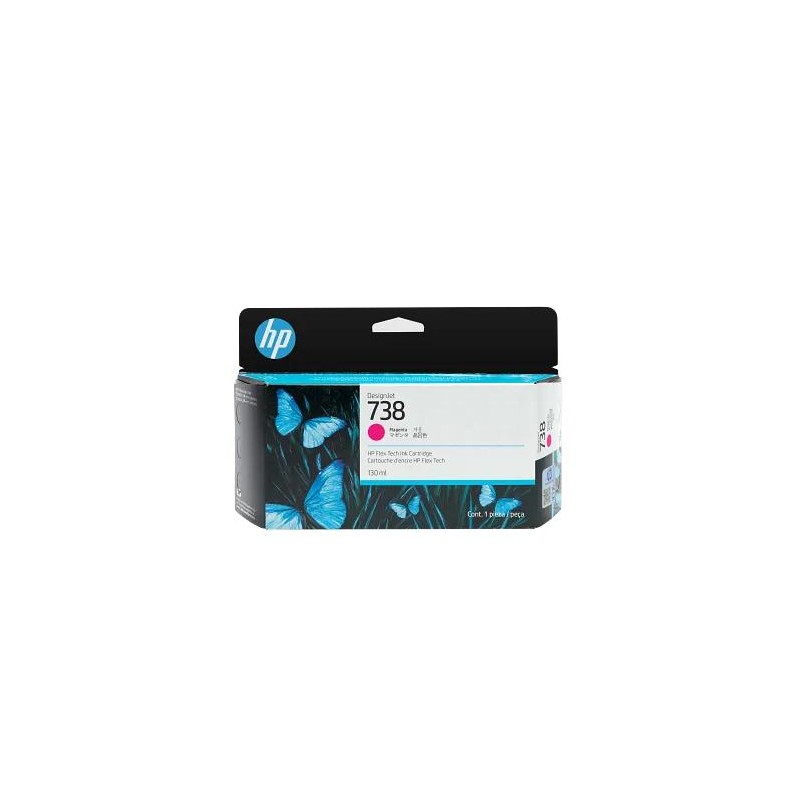 Cartucho De Tinta HP 738 Magenta 130ml 498N6A Original