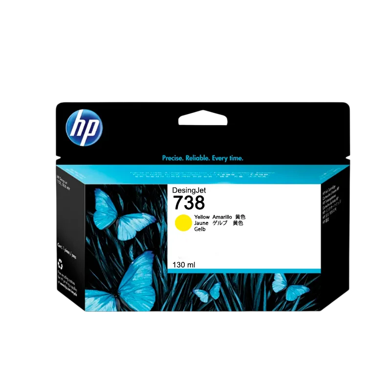 Cartucho De Tinta HP 738 Amarillo 130ml 498N7A Original