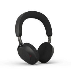 Diadema Auricular Jabra Evolve3 75 MS Stereo Link390a Bluetooth USB-A Negro Con Microfono