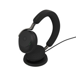 Diadema Auricular Jabra Evolve3 75 MS Stereo Link390a Bluetooth USB-A Negro Con Microfono