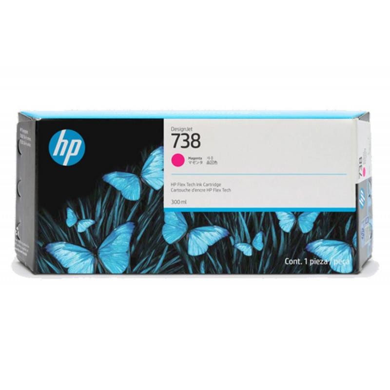 Cartucho De Tinta HP 738 Magenta 300ml 676M7A Original