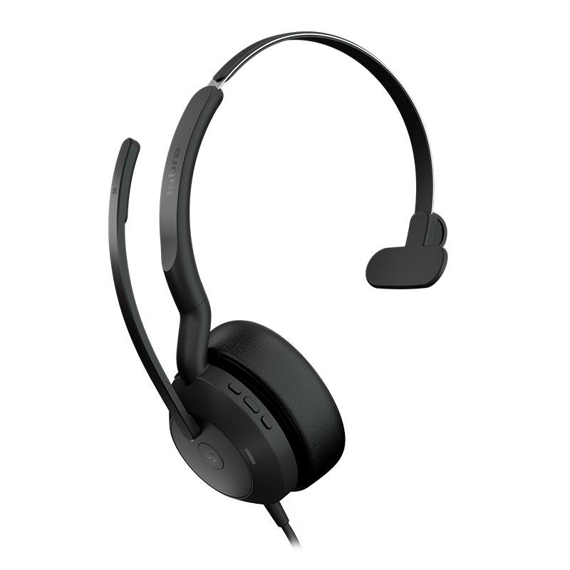 Diadema Auricular Jabra Evolve2 50 Mono USB-C/A Microsoft Teams Con Micrófono Negro