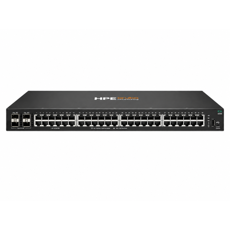 Switch HPE Aruba CX 6000 R8N86B 48 Puertos Gigabit 4SFP 1Gbps