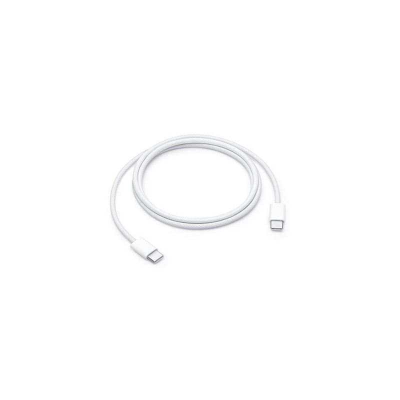 Cable de Carga Apple USB-C de 60W 1Mt Trenzado Blanco