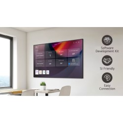 Monitor Industrial LG 55” Pulgadas UH5Q 24x7 500nit 4K HDMI DP USB RJ45 Negro